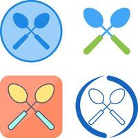 Spoons Icon Design vector