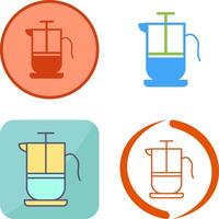 French Press Icon Design vector