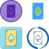 Spades Card Icon Design vector