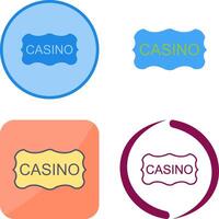 casino firmar icono diseño vector