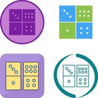 Domino Game Icon Design vector