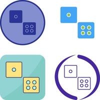 Dice Icon Design vector