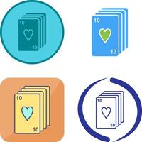 Deck of Cards Icon Design vector