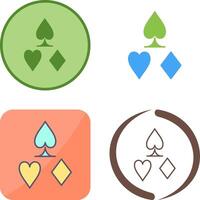 Card Suits Icon Design vector