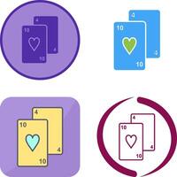 Playing Cards Icon Design vector