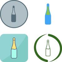 champán botella icono diseño vector