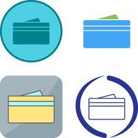 Unique Wallet Icon Design vector