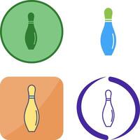 Bowling Pin Icon Design vector