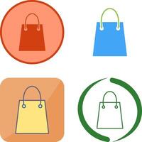 Unique Shopping Bag Icon Design vector