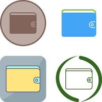 Unique Wallet Icon Design vector