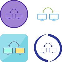 Unique Connected Systems Icon Design vector
