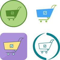Unique Confirm Order Icon Design vector