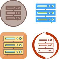 Unique Server Icon Design vector