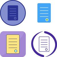 Unique Reports Icon Design vector