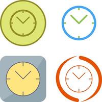 único reloj icono diseño vector