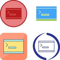 Unique Console Icon Design vector