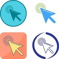 Unique Click Icon Design vector