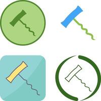 Unique Corkscrew Icon Design vector