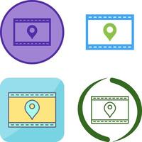 Unique Location Web Advertising Icon Design vector