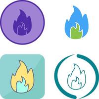 Unique Flame Icon Design vector