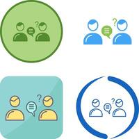 Unique Consulting Services Icon Design vector