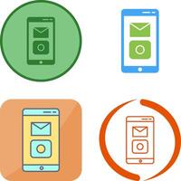 Unique Mobile Applications Icon Design vector