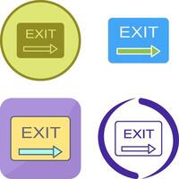 Unique Exit Icon Design vector