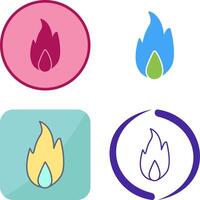 Unique Fire Icon Design vector