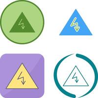 Unique Electricity Danger Icon Design vector
