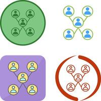 Unique Company Network Icon Design vector