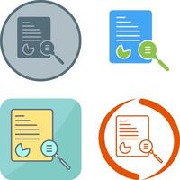 Unique Case Study Icon Design vector