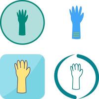 Unique Gloves Icon Design vector