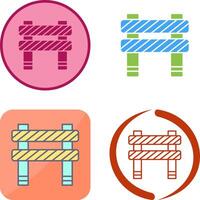 Unique Barrier Icon Design vector