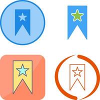 Unique Bookmarking Services Icon Design vector