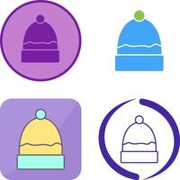 Warm Cap Icon Design vector