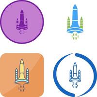 Space Shuttle Icon Design vector