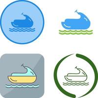 Jet Ski Icon Design vector