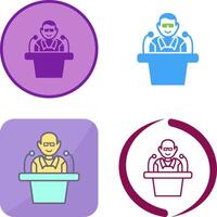 Unique Lecture Icon Design vector