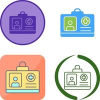 Id Card Icon Design vector