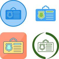 Id Card Icon Design vector