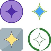 Unique Diamond Icon Design vector