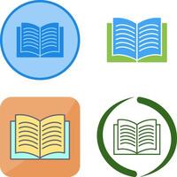 Unique Textbook Icon Design vector