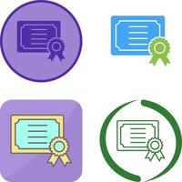 Certificate Icon Design vector