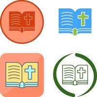 Biblia icono diseño vector