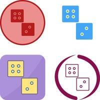 Unique Dice Icon Design vector