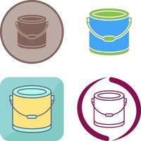 pintar Cubeta icono diseño vector