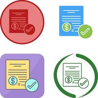 Paid Icon Design vector