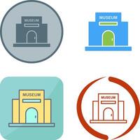 Museum Building Icon Design vector