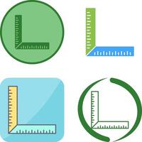 square Ruler Icon Design vector