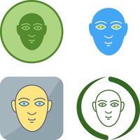 Human Face Icon Design vector